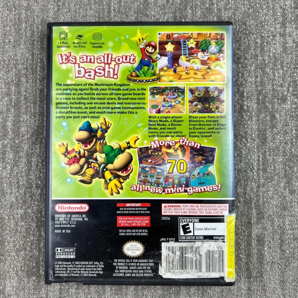 Nintendo Mario Party 5 GameCube Case Only NTSC 2003 Replacement Case